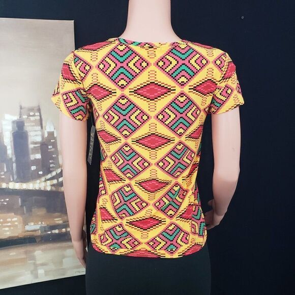 Top T-shirt Blouse Sequin Multicolor Small - Picture 5 of 5